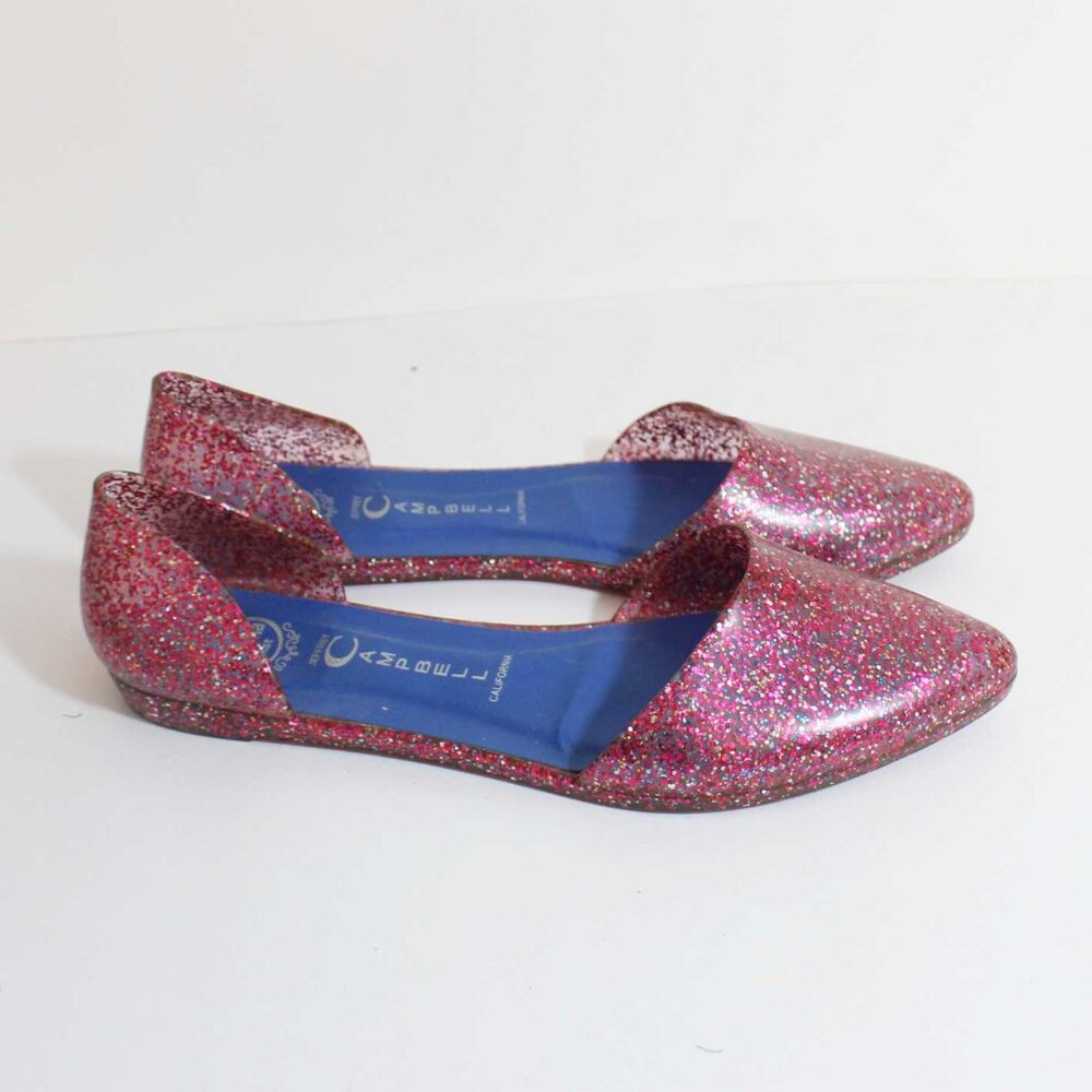Jeffrey Campbell Jelly Love Glitter d'Orsay Flats